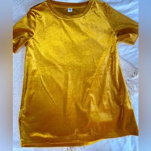 Gold blouse — Feels like felt material